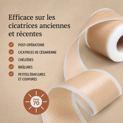 Bande silicone Anouvia — efficace sur cicatrices post-opératoires, césarienne, chéloïdes et brûlures