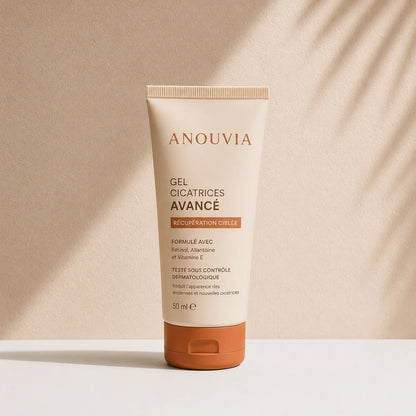Application du gel silicone cicatrices Anouvia
