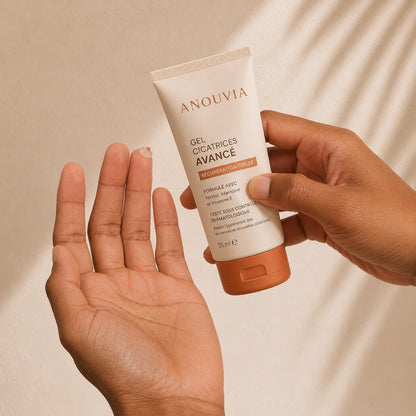 Gel silicone Anouvia — packaging soin des cicatrices